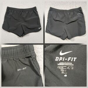 Nike Dri-Fit Running‎ Shorts Women Medium Black Athletic Drawstring